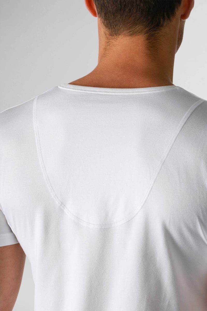 Dry Cotton Functional Shirt korte mouw V-hals