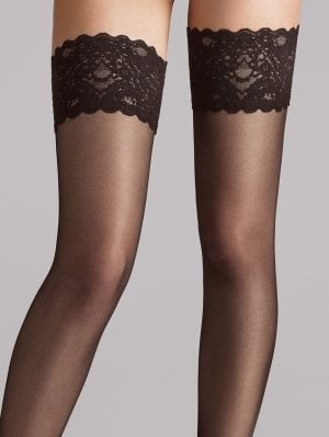 Wolford Satin Touch 20 Stay Up Kousen 