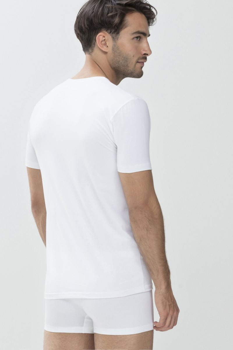 dry cotton Shirt korte mouw V-hals