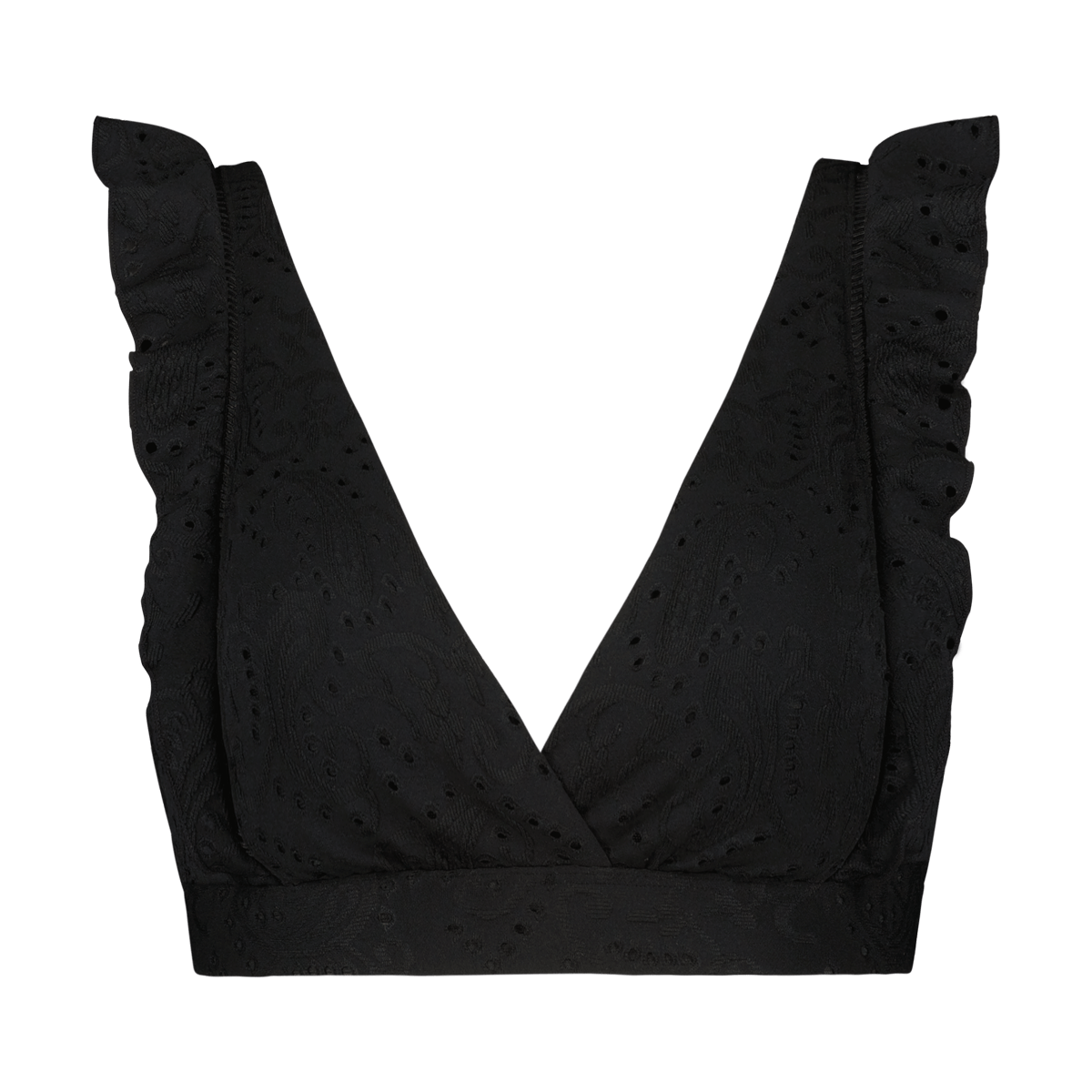 Beachlife Black Embroidery 1-DELIG Bikini zonder beugel voorgev 