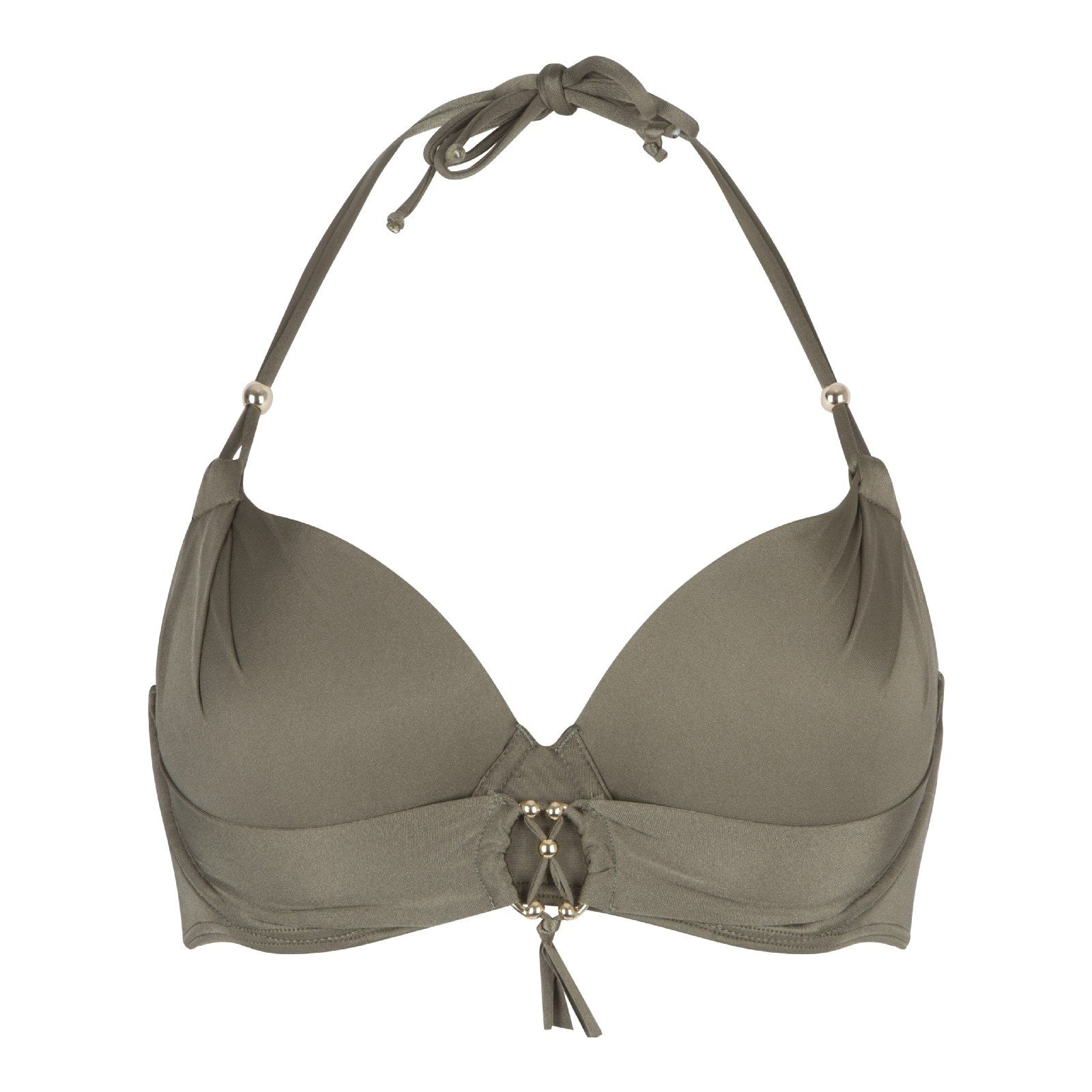 Khaki 1-DELIG Bikini met beugel voorgevormdMet hele Cup