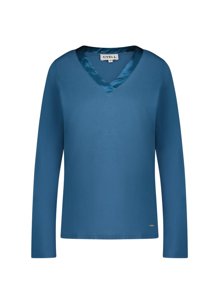 Cyell Solids Dusky 1-DELIG Shirt lange mouw V-hals 