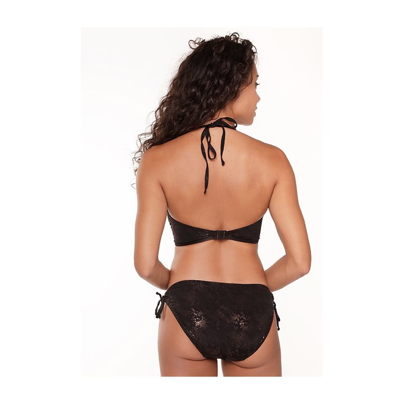 Black & Copper 2-DELIG Bikini met beugel voorgevormdHalter