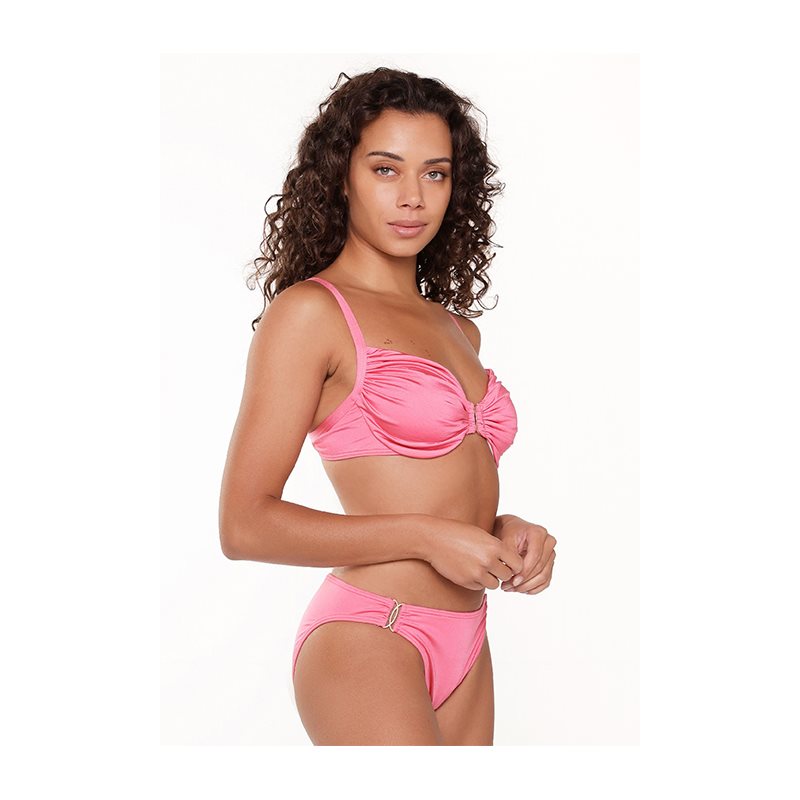 LingaDore Hot Pink 1-DELIG Bikini met beugel niet voorgev 