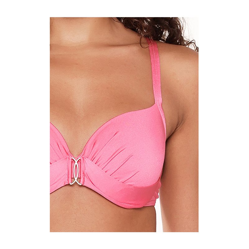 Hot Pink 1-DELIG Bikini met beugel voorgevormdMet hele Cup