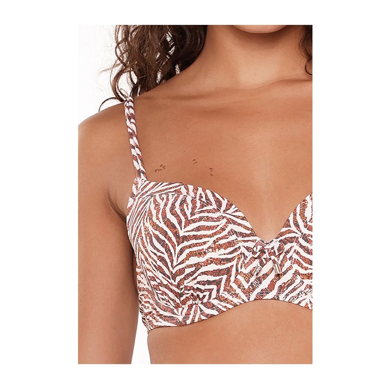 Zebra 1-DELIG Bikini met beugel voorgevormdMet hele Cup