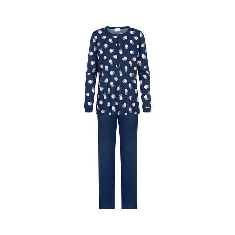 Mey Scribbled Dots Pyjama met lange mouw 