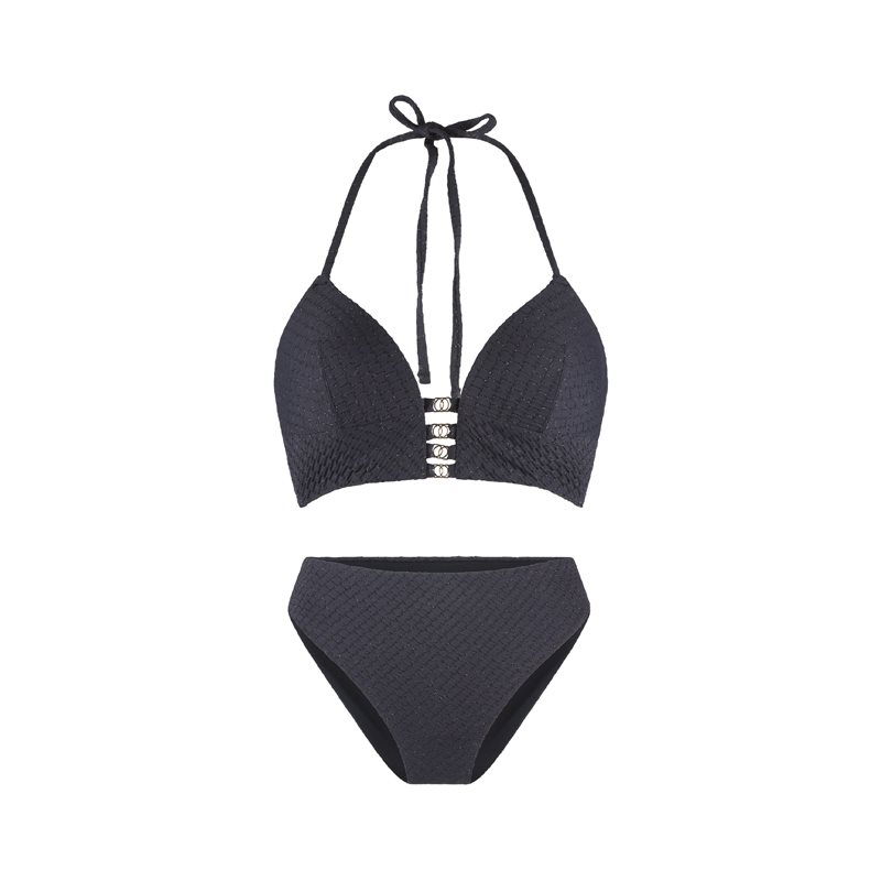 LingaDore Black Structure 2-DELIG Bikini met beugel voorgevormd 