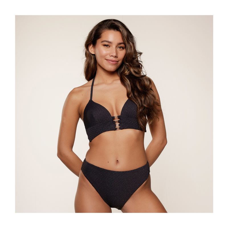 LingaDore Black Structure 2-DELIG Bikini met beugel voorgevormd 