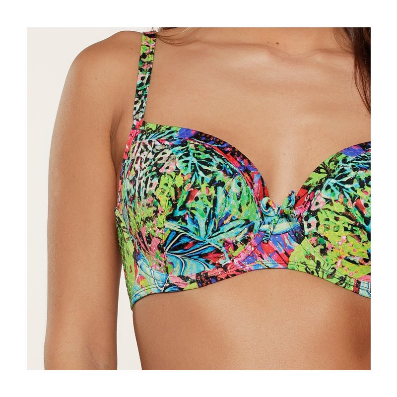 Tropic Floral 1-DELIG Bikini met beugel voorgevormd