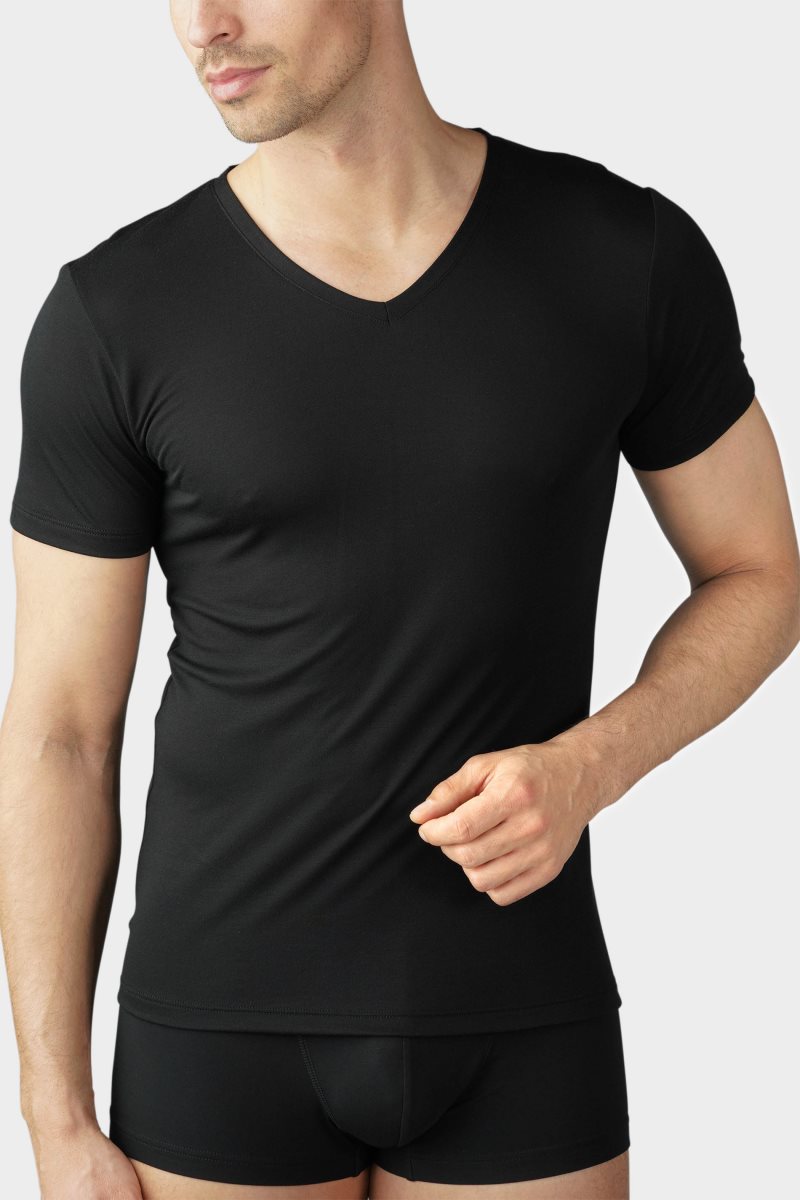 Mey Superior Shirt korte mouw V-hals 
