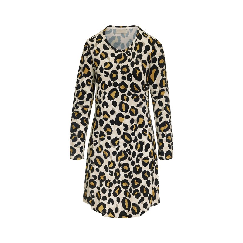 Elm Fedelia Nightdres 1-DELIG Nachthemd met lange mouw