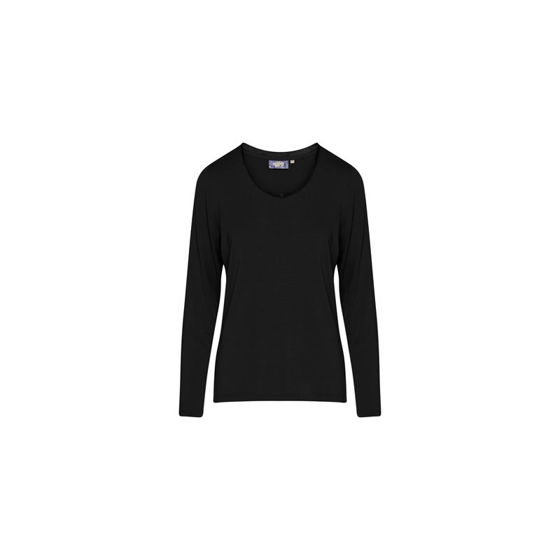 Luyza Uni Top 1-DELIG Shirt lange mouw ronde hals