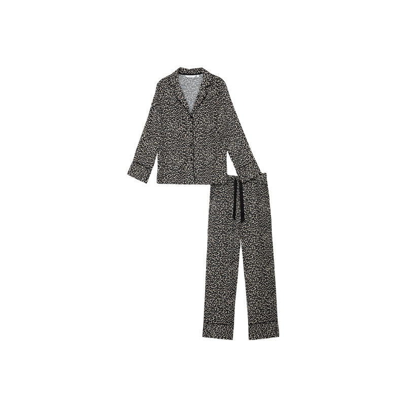 Leona Pyjama set 2-DELIG Pyjama met lange mouwDoorknoop