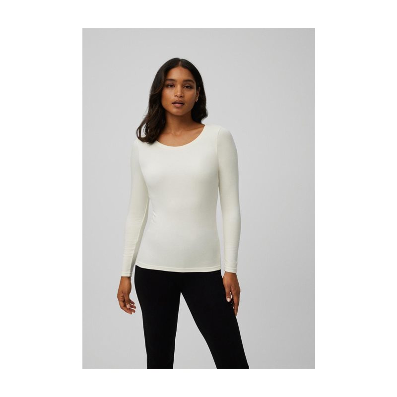 Ysabel Mora Heat Control Shirt lange mouw ronde hals 