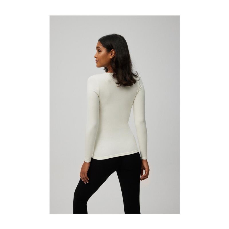 Ysabel Mora Heat Control Shirt lange mouw ronde hals 