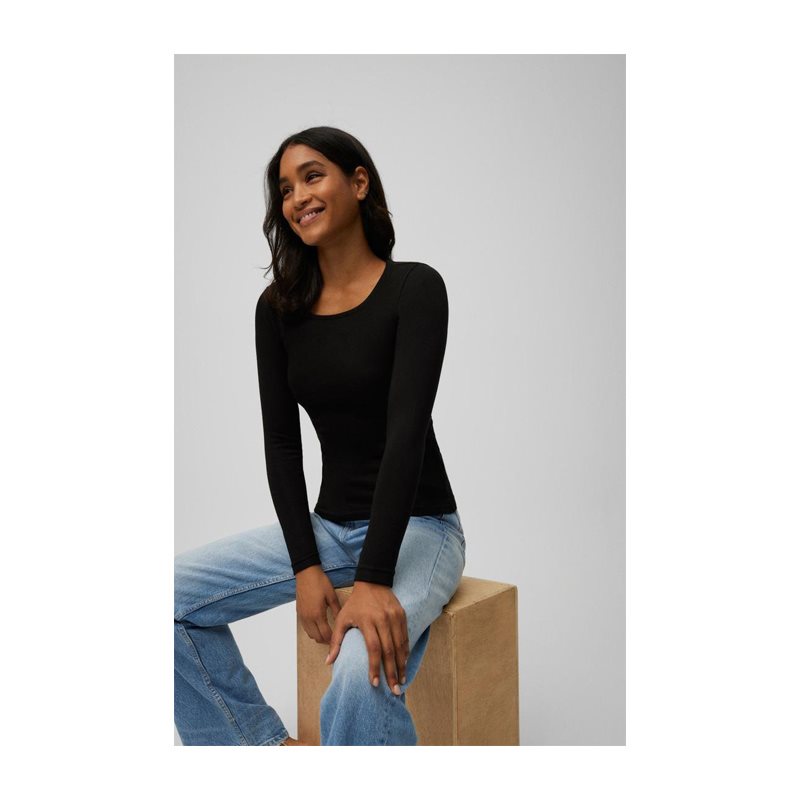 Ysabel Mora Heat Control Shirt lange mouw ronde hals 
