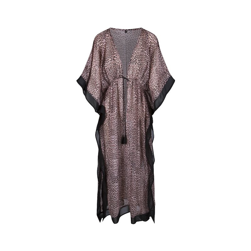 Pink Leopard 1-Delig Kimono lang