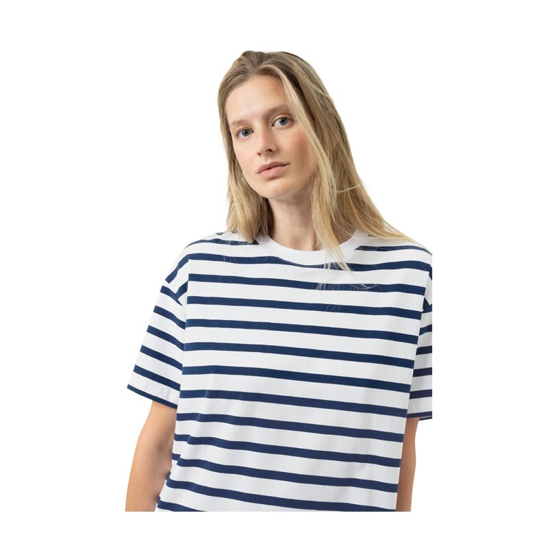 Breezy Stripes Nachthemd met korte mouw