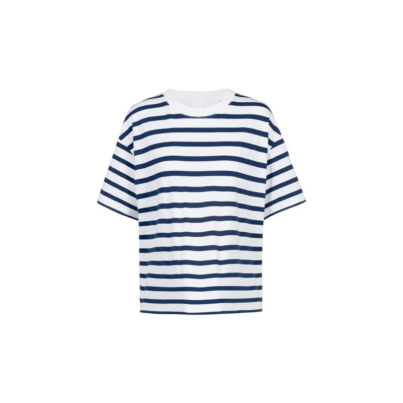 Breezy Stripes Nachthemd met korte mouw