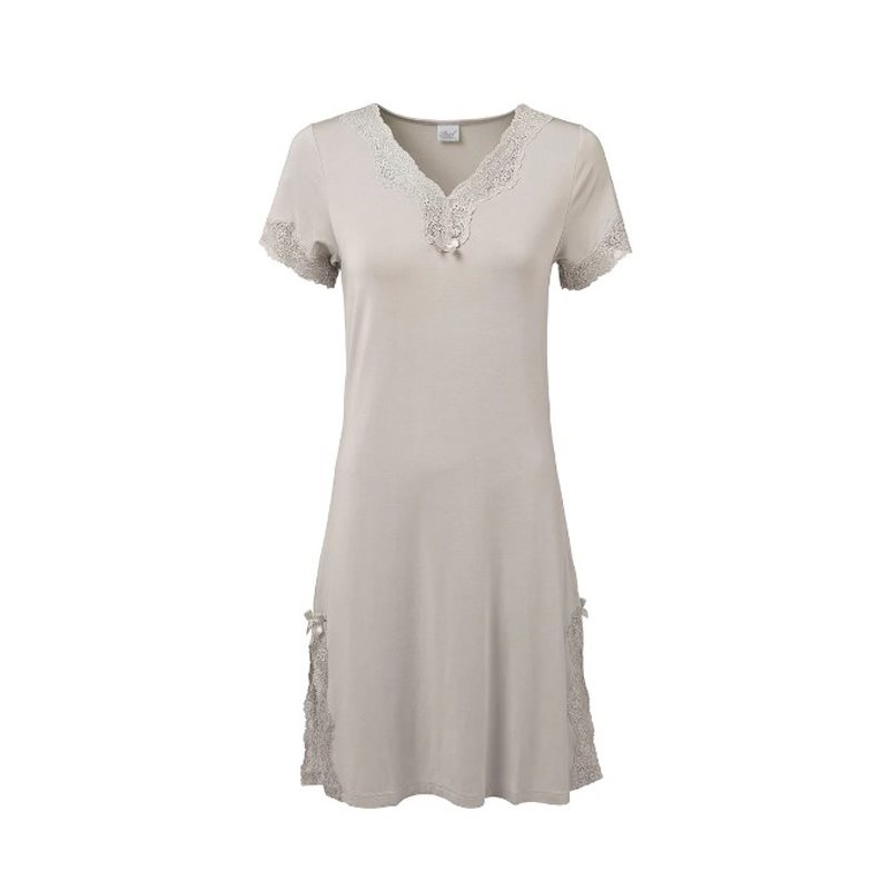 Pearl Design Stockholm Elegance nightslip Nachthemd met korte mouw 