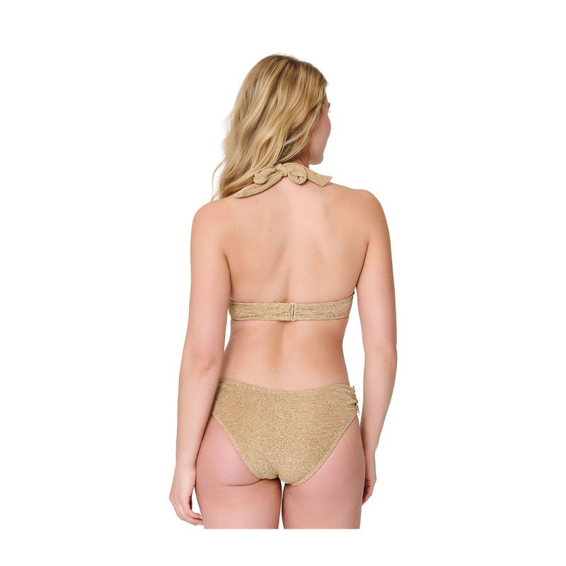 Gold Beige 2-DELIG Bikini zonder beugel voorgevHalter