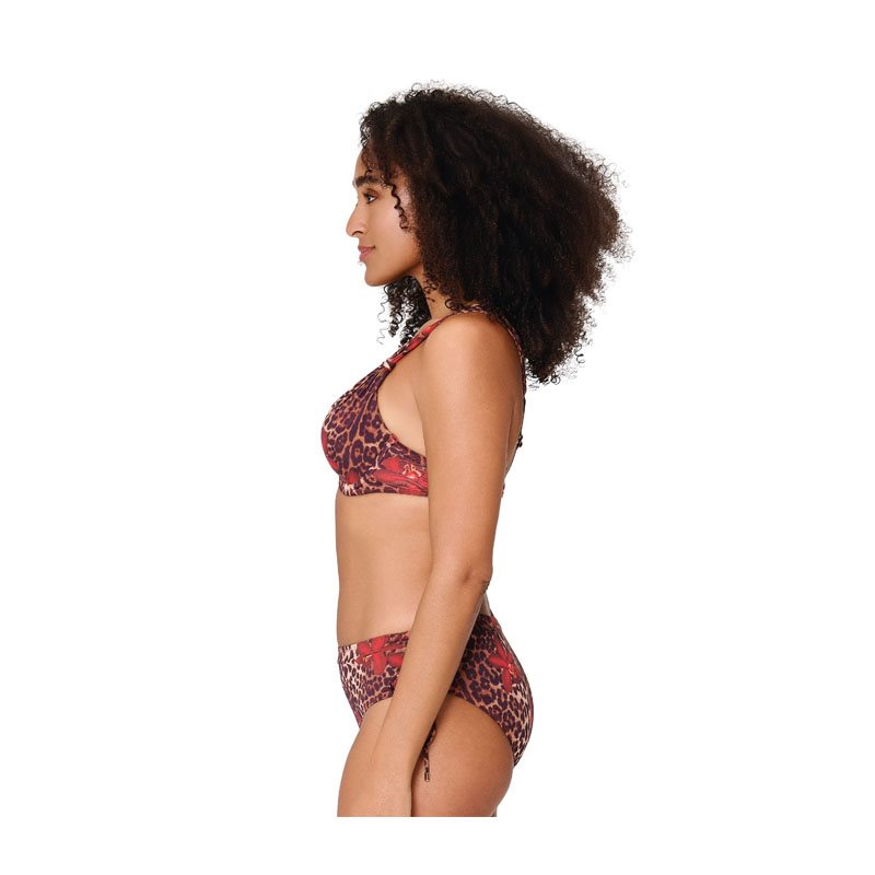 Leopard Flower 1-DELIG Bikini met beugel voorgevormd