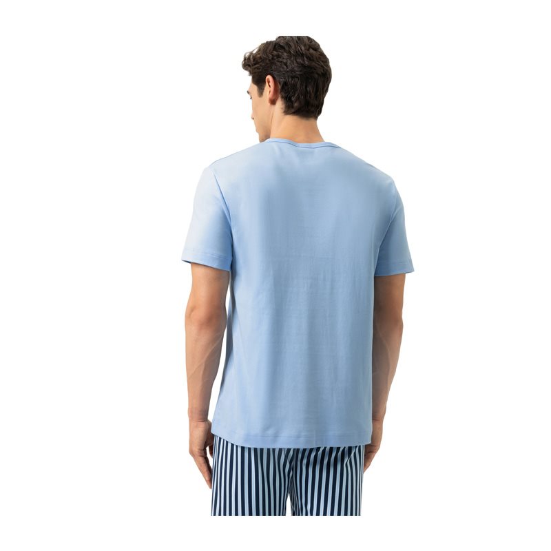 Solid Night Shirt korte mouw V-hals