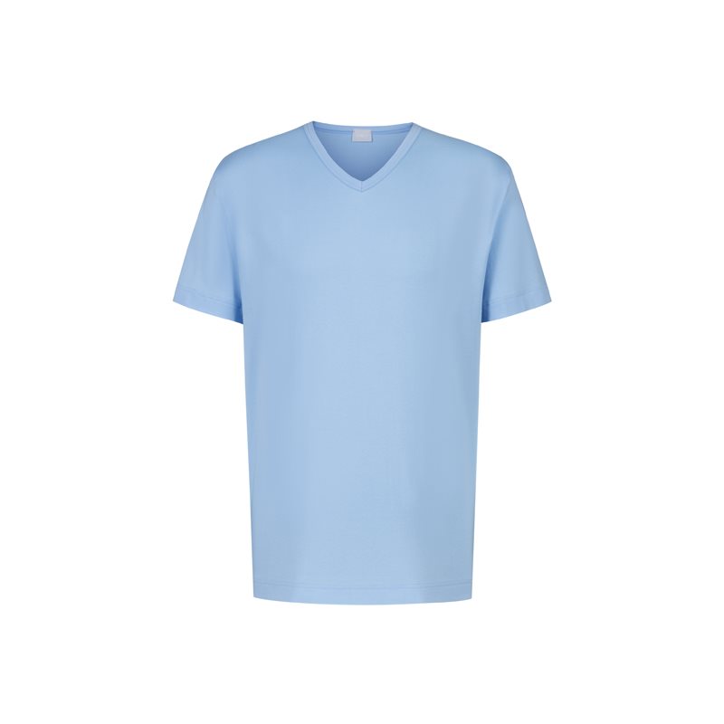 Solid Night Shirt korte mouw V-hals