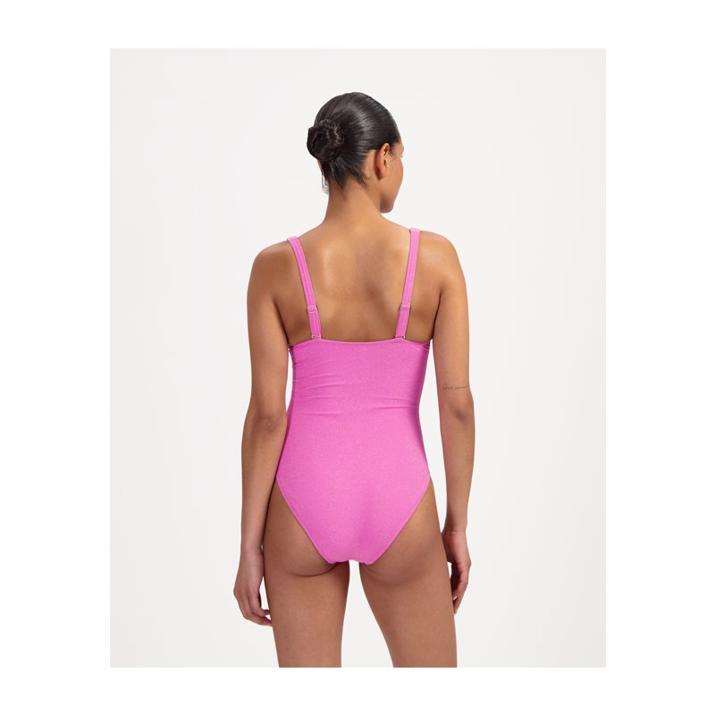 Pink Shimmer 1-DELIG Badpak zonder beugel voorgevHalter