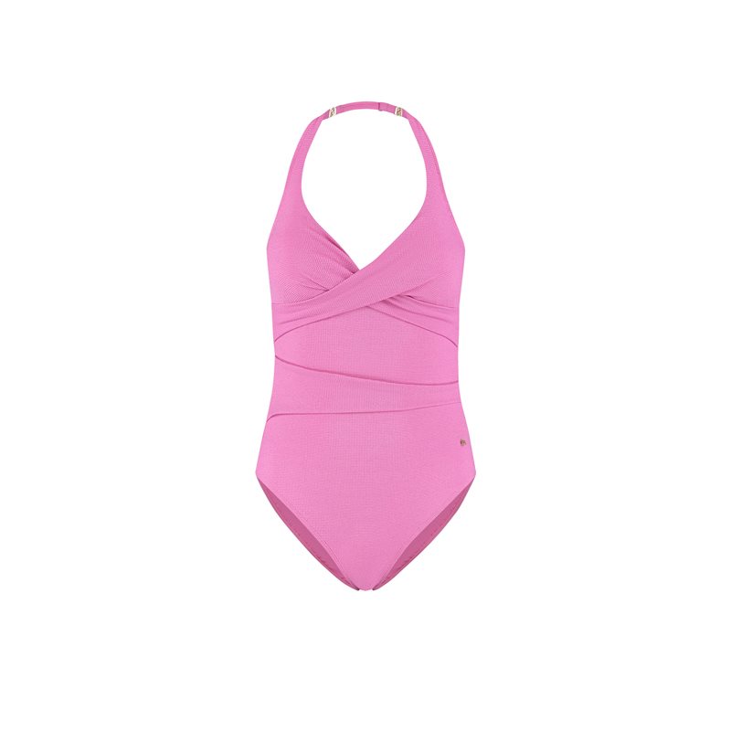 Pink Shimmer 1-DELIG Badpak zonder beugel voorgevHalter