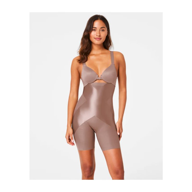 Satin-X High-Waisted Mid Sho Corrigerende slip met pijpjesHigh Waist