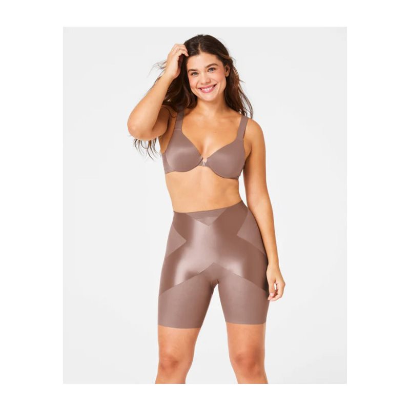 Satin-X Mid-Thigh Short Corrigerende slip met pijpjes