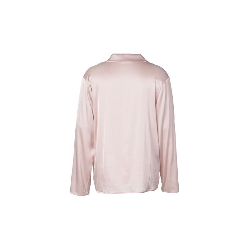 Elodie Uni Top Long Sl 1-DELIG Shirt met lange mouwDoorknoop