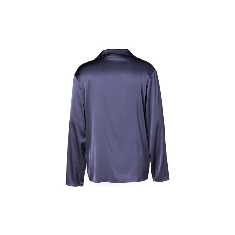 Elodie Uni Top Long Sl 1-DELIG Shirt met lange mouwDoorknoop