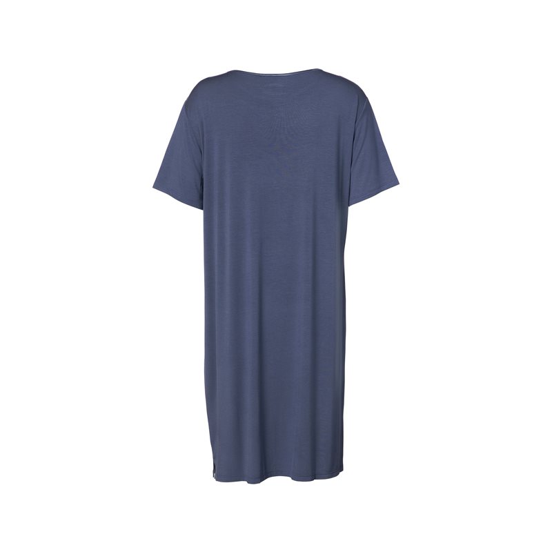 Emmy Uni Nightdress 1-DELIG Nachthemd met korte mouw