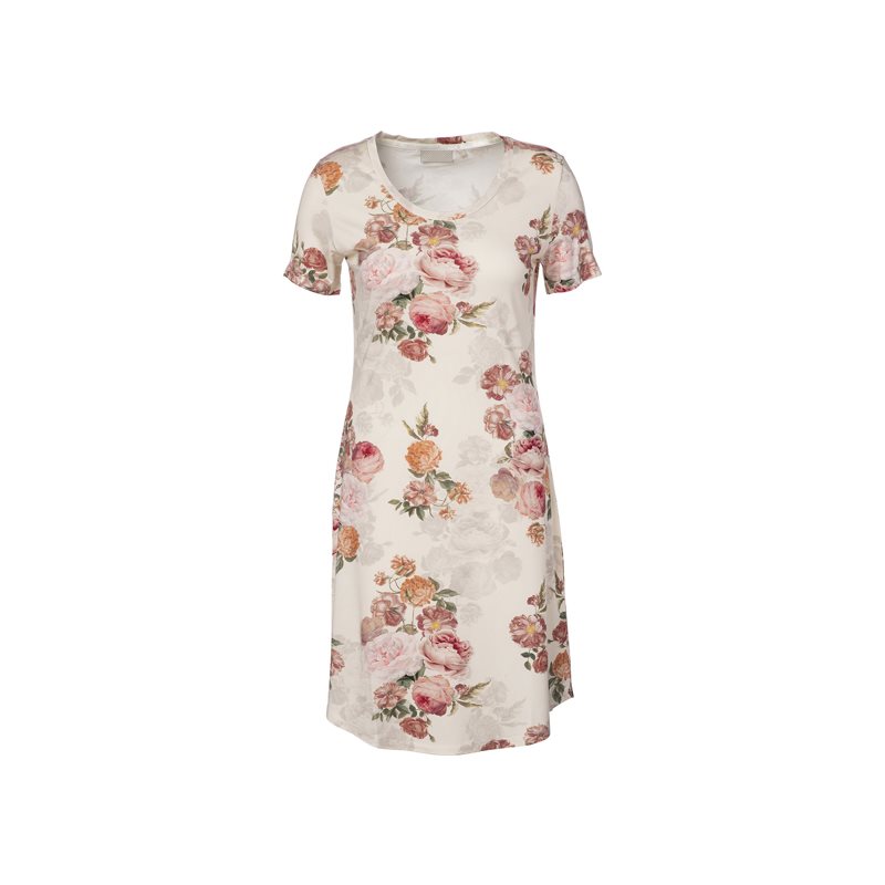 Isa Orianna Nightdress 1-DELIG Nachthemd met korte mouw