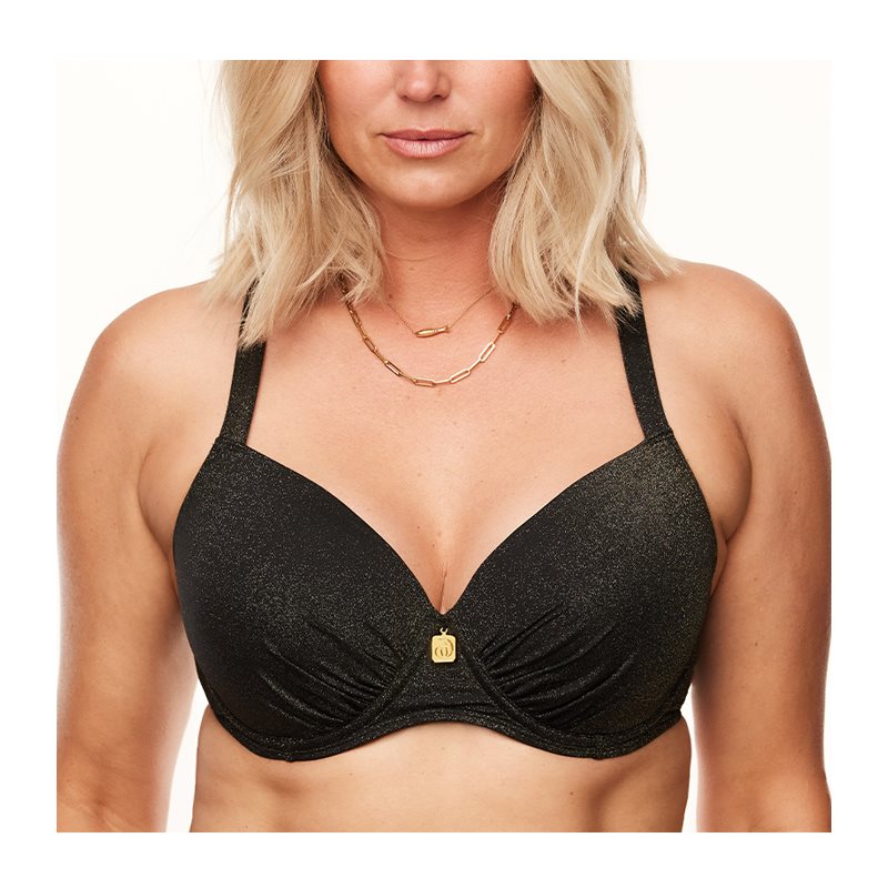 Sparkling Black Hannah 1-DELIG Bikini met beugel voorgevormdBalconette