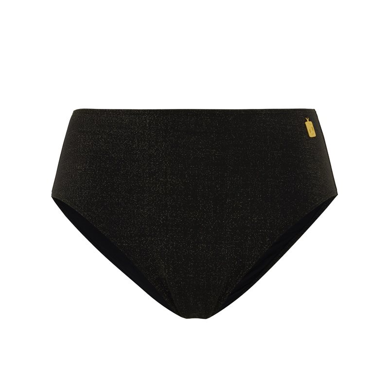 Annadiva Sparkling Black Lola 1-Delig Bikini tailleslip 