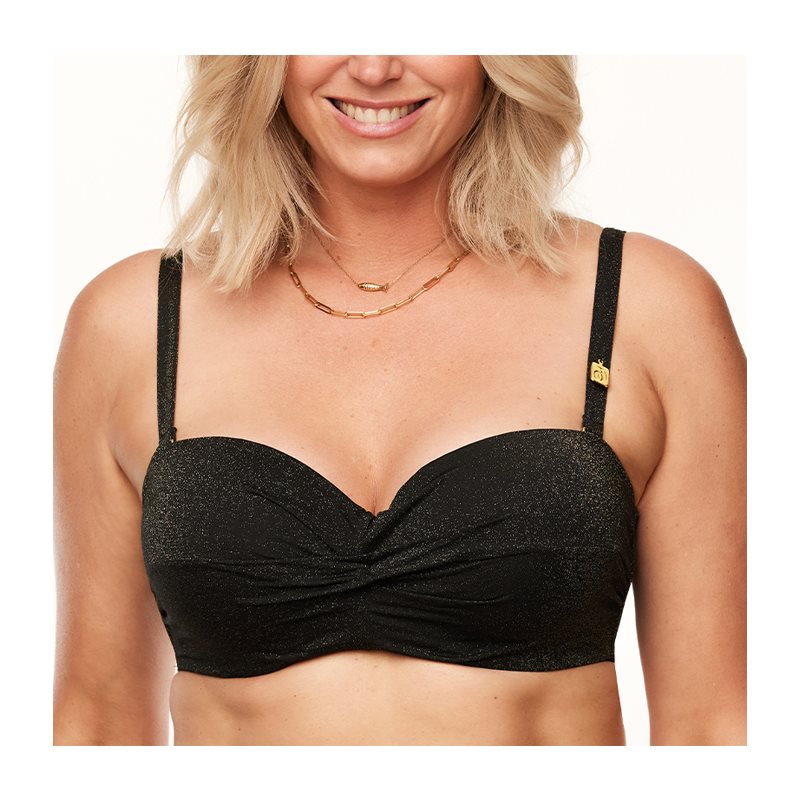 Sparkling Black Mable 1-DELIG Bikini met beugel voorgevormdBandeau