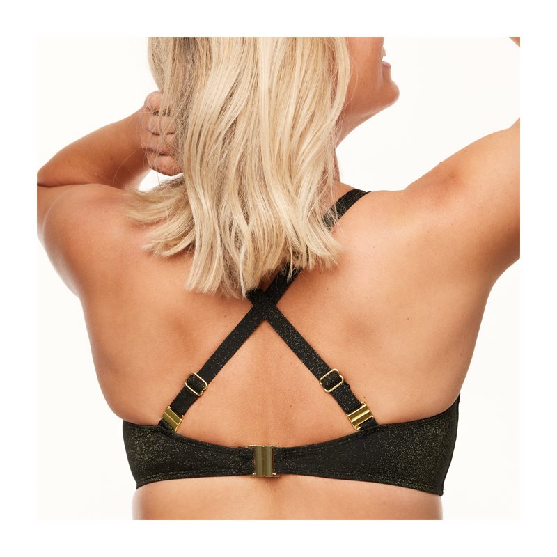 Sparkling Black Mable 1-DELIG Bikini met beugel voorgevormdBandeau