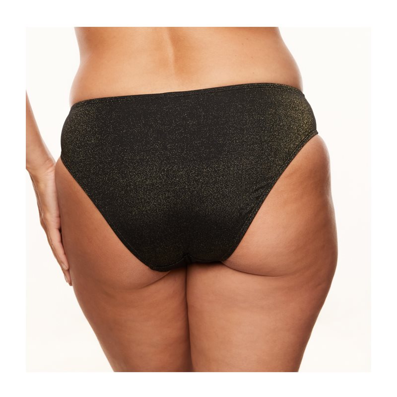 Sparkling Black Robin 1-Delig Bikini rioslip