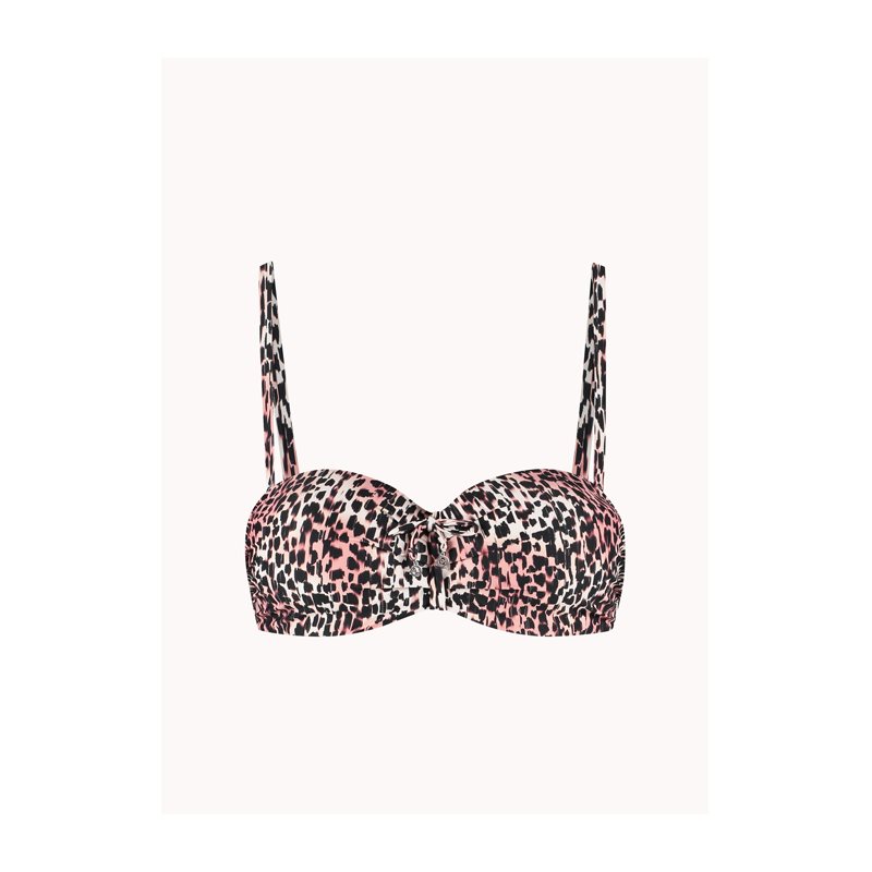 Cheetah Chic 1-DELIG Bikini met beugel voorgevormdStrapless