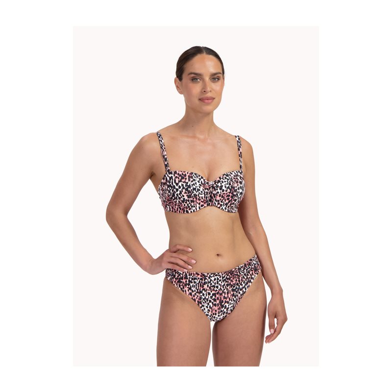Cheetah Chic 1-DELIG Bikini met beugel voorgevormdStrapless
