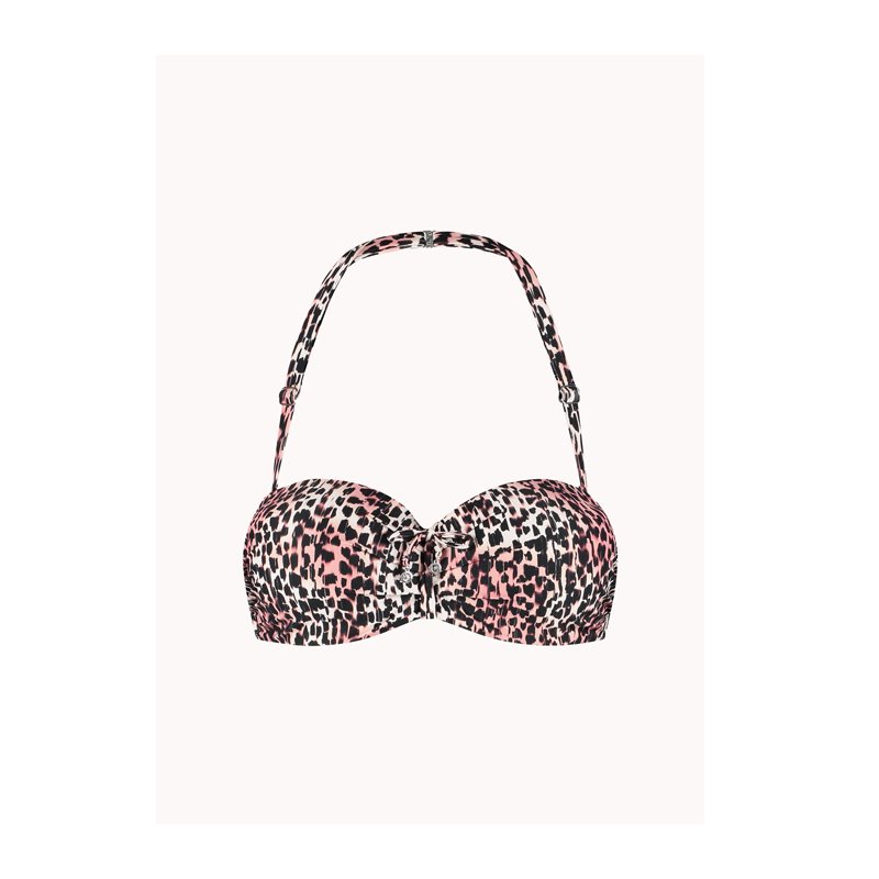 Cheetah Chic 1-DELIG Bikini met beugel voorgevormdStrapless