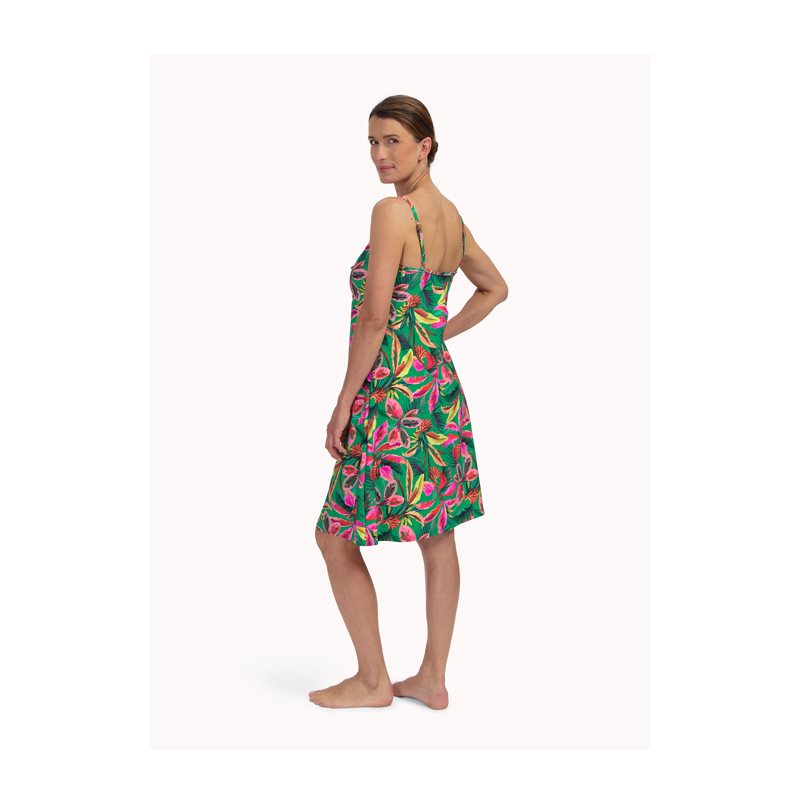 Floral Forest 1-DELIG JurkMet spaghetti bandjes