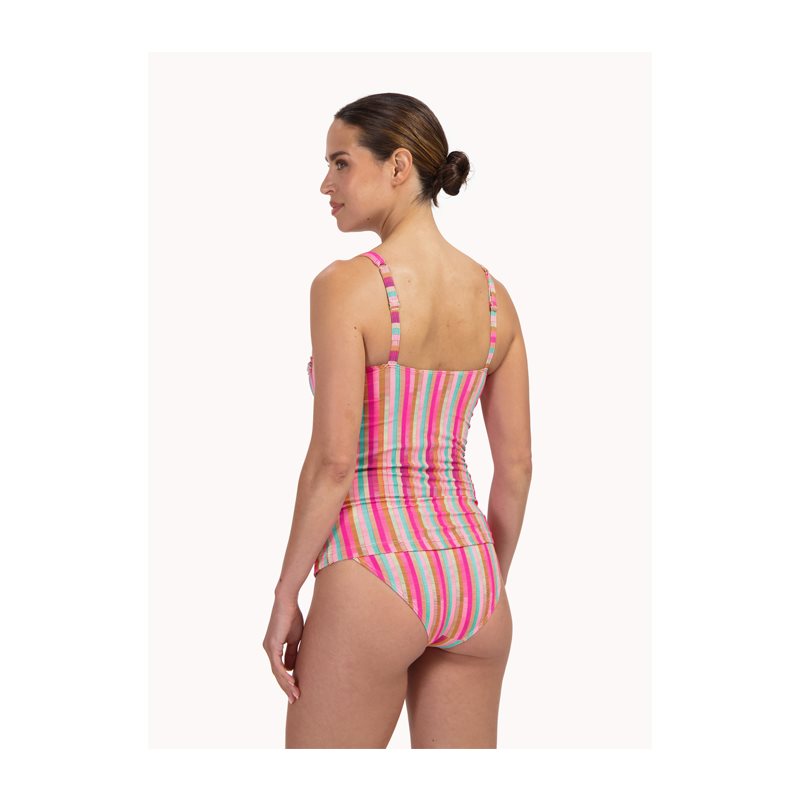 Tropical Lines 1-DELIG Tankini zonder beugel voorgv