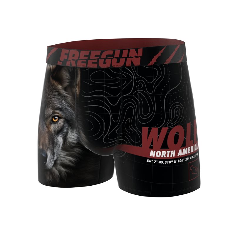 Wolf boxer Mens Short