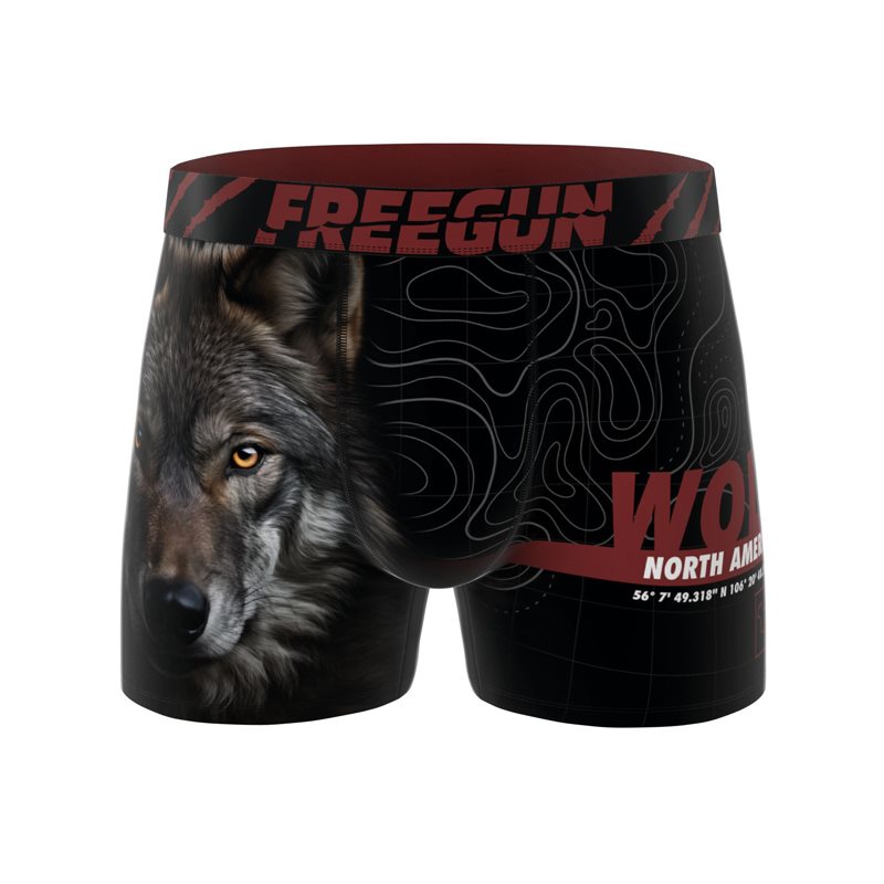 Wolf boxer Mens Short
