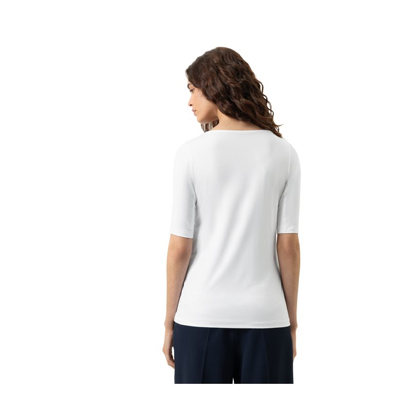 Blazershirt Shirt korte mouw ronde hals